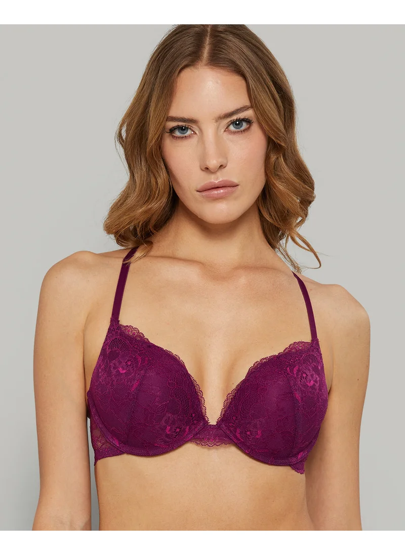 ايسلا اند ايفي Lace Dark Purple Double Pushup Bra