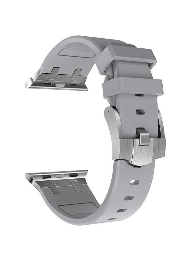 سوار رياضي رجالي خارجي لساعة أبل مقاس 46 مم، متوافق مع السلسلة 11 - رمادى - Image 3