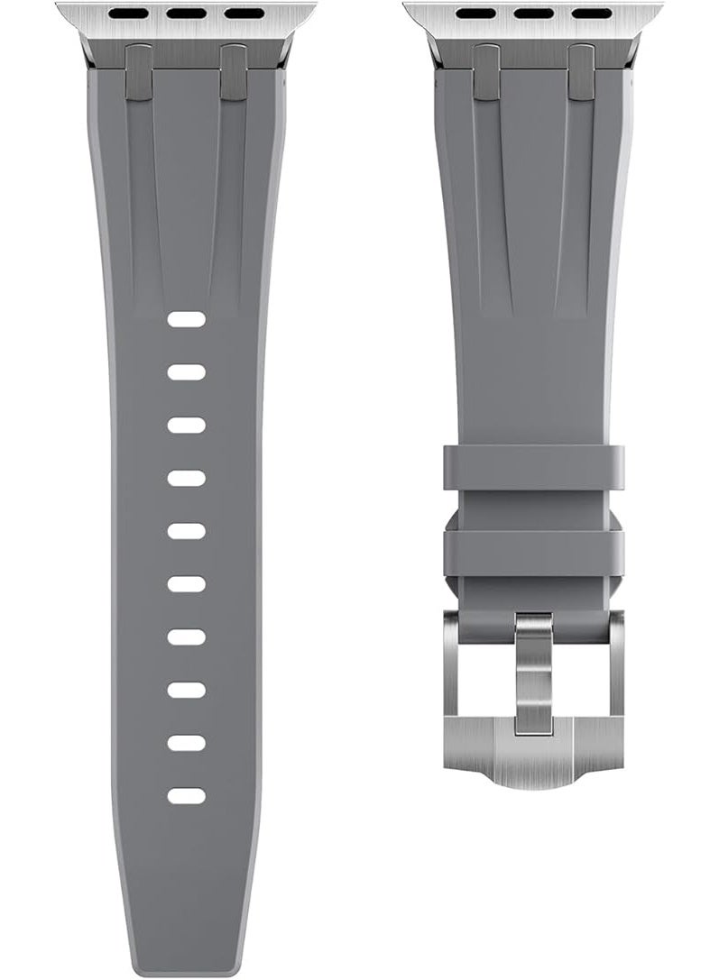 سوار رياضي رجالي خارجي لساعة أبل مقاس 46 مم، متوافق مع السلسلة 11 - رمادى - Image 1