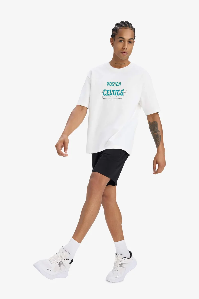 ديفاكتو DeFactoFit NBA Boston Celtics Oversize T-Shirt
