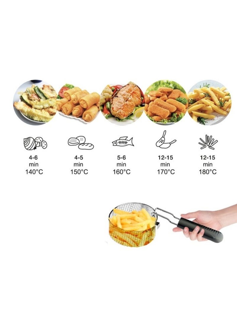 Crispy Delights with Less Oil Usage Efficient 950W Automatic Deep Fryer Green color  - Image 2