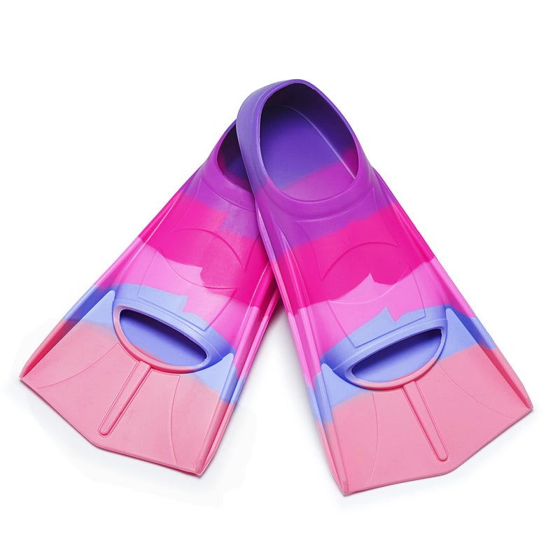 Prsca Kids Swim Fins,Short Youth Fins Swimming Flippers,Swim Training Fins for Lap Swimming,for Children Girls Boys Beginners - Image 5