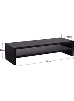 Mahmayi Mahmayi Black MSR-BLK Modernistic Monitor Stand Riser for Laptop Computer/TV/PC/Printer, Multifunctional Home Systems  - Image 4