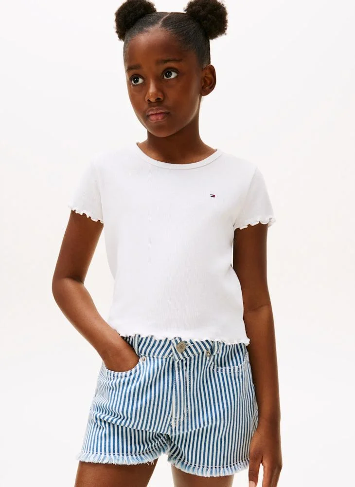 تومي هيلفيغر Kids Essential Rib Top