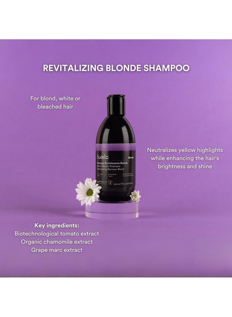 Sendo Blonde Revival Shampoo for Natural Blond, Bleached or White Hair 250ml - Image 2