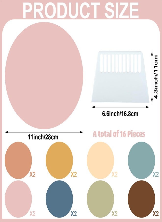 Fairooth 16 Pcs 11 Inch Dry Erase Dots for Classroom Table Boho Colorful Spots Stickers for Whiteboard Wall Decor Removable Dry Erase Circles for School Classroom Teacher Students Supplies - Image 2
