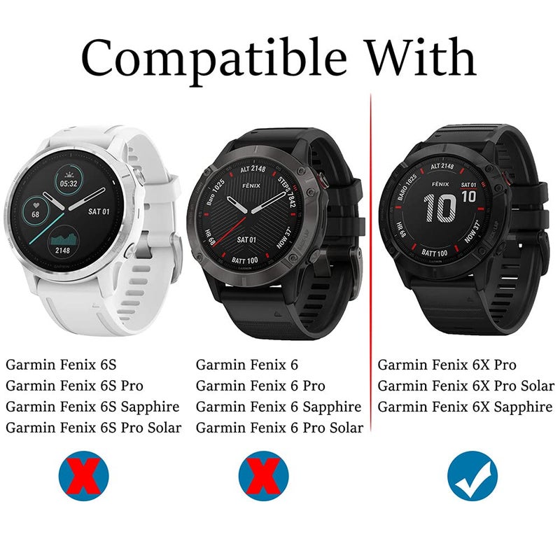 Suoman 4-Pack for Garmin Fenix 6X Pro / 6 X Pro Solar / 6X Sapphire Screen Protector, 2.5D 9H Hardness Ultra-Thin Tempered Glass Screen Protective Film [Anti-Scratch] - Image 2