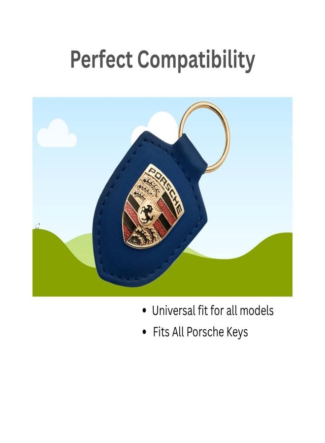 Porsche GENUINE Porsche Crest Keyring (Blue) - Image 2