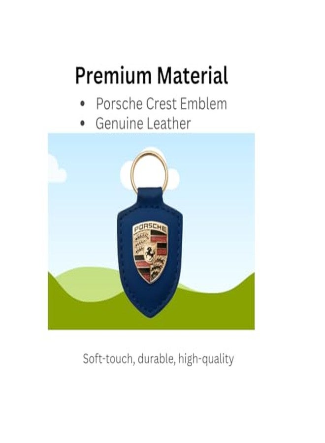 Porsche GENUINE Porsche Crest Keyring (Blue) - Image 3