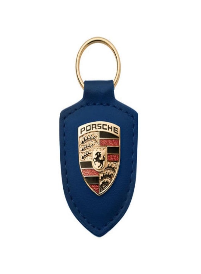 Porsche GENUINE Porsche Crest Keyring (Blue) - Image 1