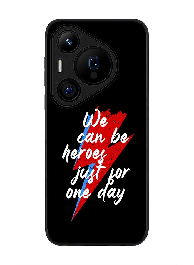 Stylizedd Rugged Black edge case for Huawei Pura 70 Pro / Huawei Pura 70 Pro Plus, Slim fit Soft Case Flexible Anti Drop TPU Gel Thin Cover - We can be heros - Image 1