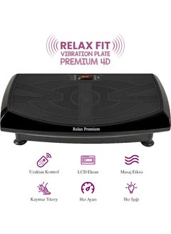 Relax جهاز Fit Premium 4d-7in1 Vibration Plate المهتز لتمارين اللياقة البدنية الرياضية  - Image 1