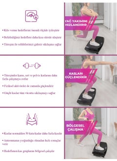 Relax جهاز Fit Premium 4d-7in1 Vibration Plate المهتز لتمارين اللياقة البدنية الرياضية  - Image 3