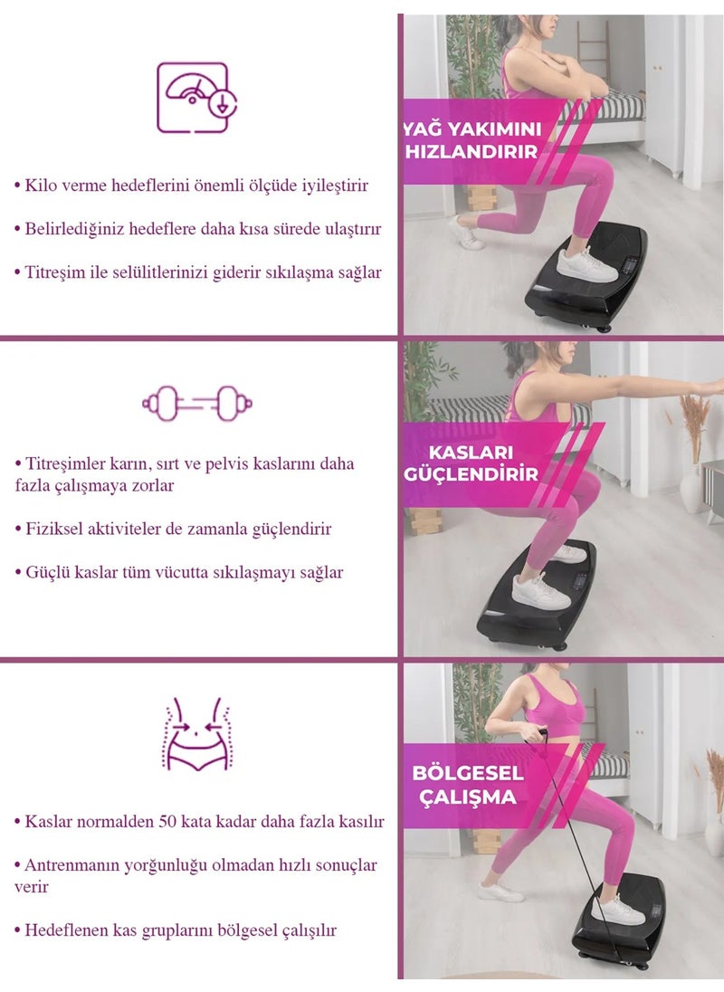Relax جهاز Fit Premium 4d-7in1 Vibration Plate المهتز لتمارين اللياقة البدنية الرياضية  - Image 3