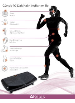 Relax جهاز Fit Premium 4d-7in1 Vibration Plate المهتز لتمارين اللياقة البدنية الرياضية  - Image 5