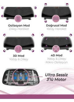 Relax جهاز Fit Premium 4d-7in1 Vibration Plate المهتز لتمارين اللياقة البدنية الرياضية  - Image 2