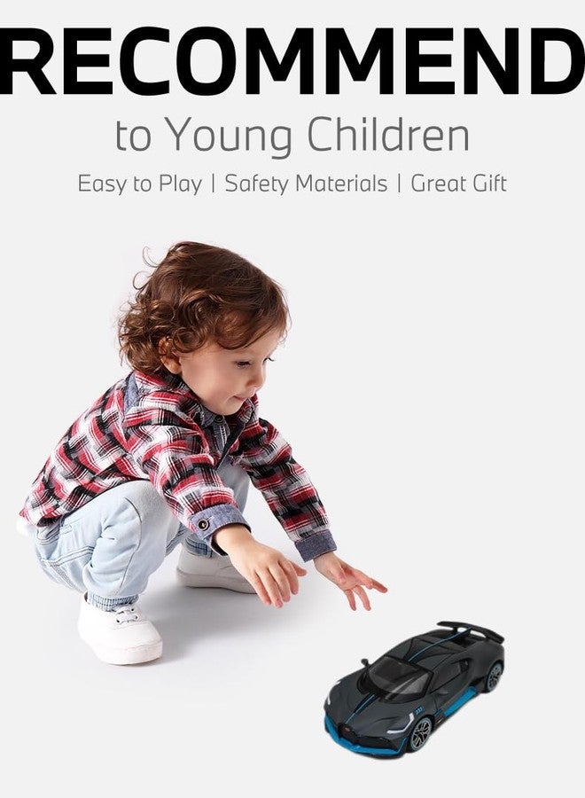 راستار سيارة لعبة معدنية مصبوبة من RASTAR 64000 بمقياس 1:43 لسيارة Bugatti DIVO المرخصة رسميًا مع عجلات حرة - سيارة نموذجية متينة للعب والعرض - هدية مثالية لمحبي السيارات من عمر 3 سنوات فما فوق (رمادي) - Image 5