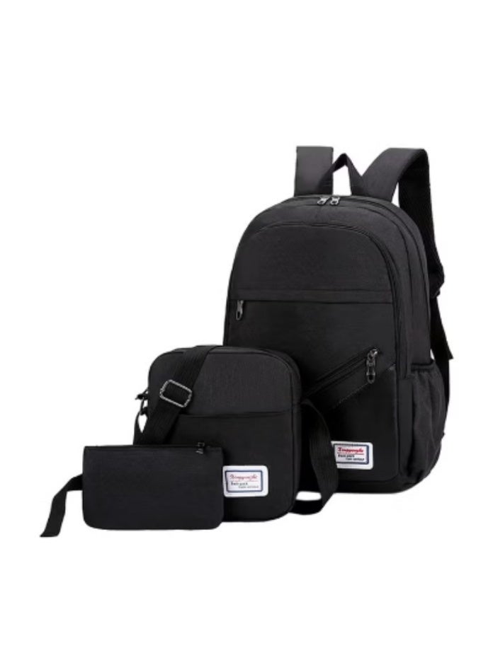 DUNISO New Black 3 - Piece Backpack Set | Multi - Scenario Applicable, Practical and Stylish - Image 2