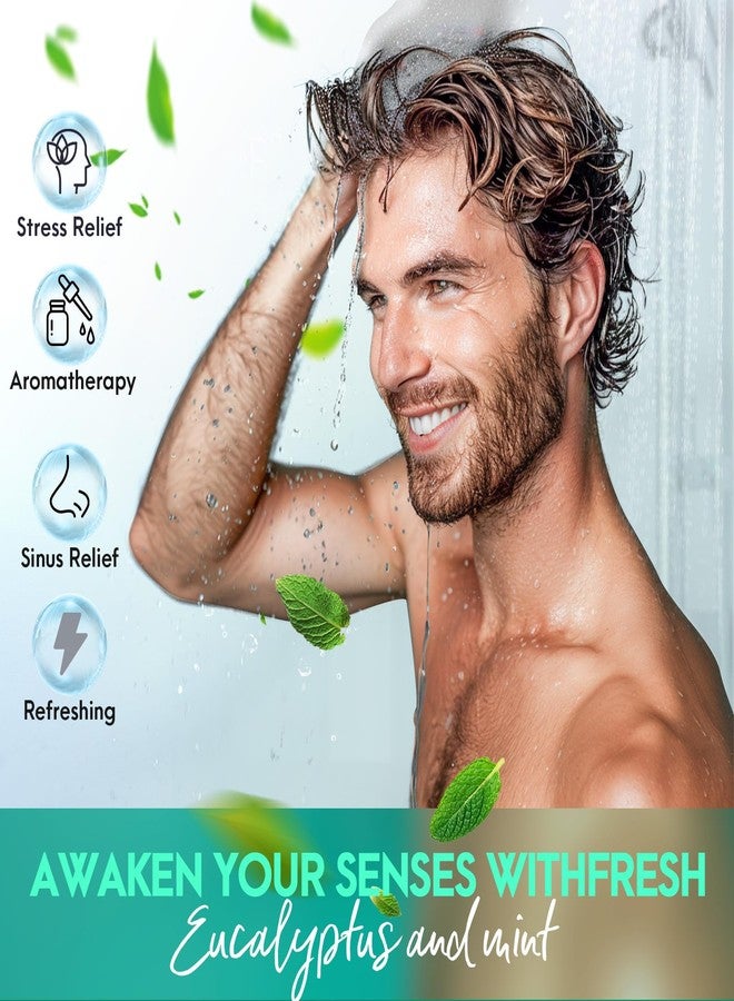 Eletorot Dad Gifts for Fathers Day from Daughter Son Wife: Eucalyptus Shower Steamers Aromatherapy, 6 Packs Mint Shower Bombs with Natural Essential, Stress Relief Self Care Birthday Gift for Teens Boyfriend - Image 4