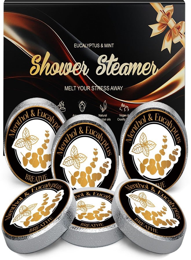 Eletorot Dad Gifts for Fathers Day from Daughter Son Wife: Eucalyptus Shower Steamers Aromatherapy, 6 Packs Mint Shower Bombs with Natural Essential, Stress Relief Self Care Birthday Gift for Teens Boyfriend - Image 1