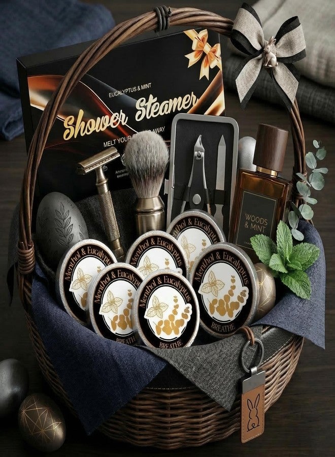Eletorot Dad Gifts for Fathers Day from Daughter Son Wife: Eucalyptus Shower Steamers Aromatherapy, 6 Packs Mint Shower Bombs with Natural Essential, Stress Relief Self Care Birthday Gift for Teens Boyfriend - Image 3