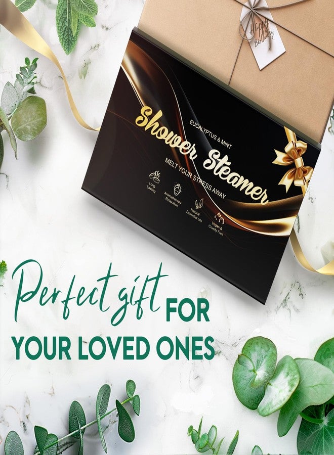 Eletorot Dad Gifts for Fathers Day from Daughter Son Wife: Eucalyptus Shower Steamers Aromatherapy, 6 Packs Mint Shower Bombs with Natural Essential, Stress Relief Self Care Birthday Gift for Teens Boyfriend - Image 5