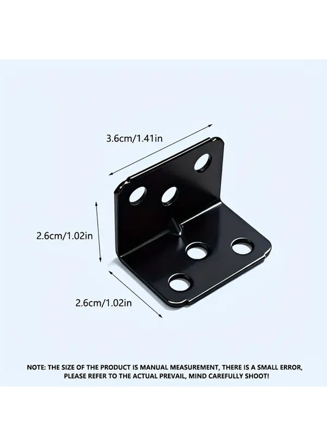 20pcs Heavy Duty L Shaped Angle Brackets 90 Degree Right Angle 4 Hole Design Rustproof - Image 3