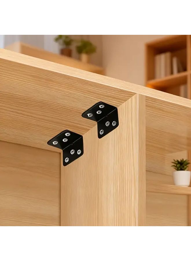 20pcs Heavy Duty L Shaped Angle Brackets 90 Degree Right Angle 4 Hole Design Rustproof - Image 4