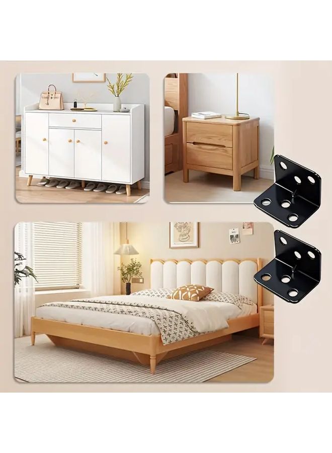 20pcs Heavy Duty L Shaped Angle Brackets 90 Degree Right Angle 4 Hole Design Rustproof - Image 5