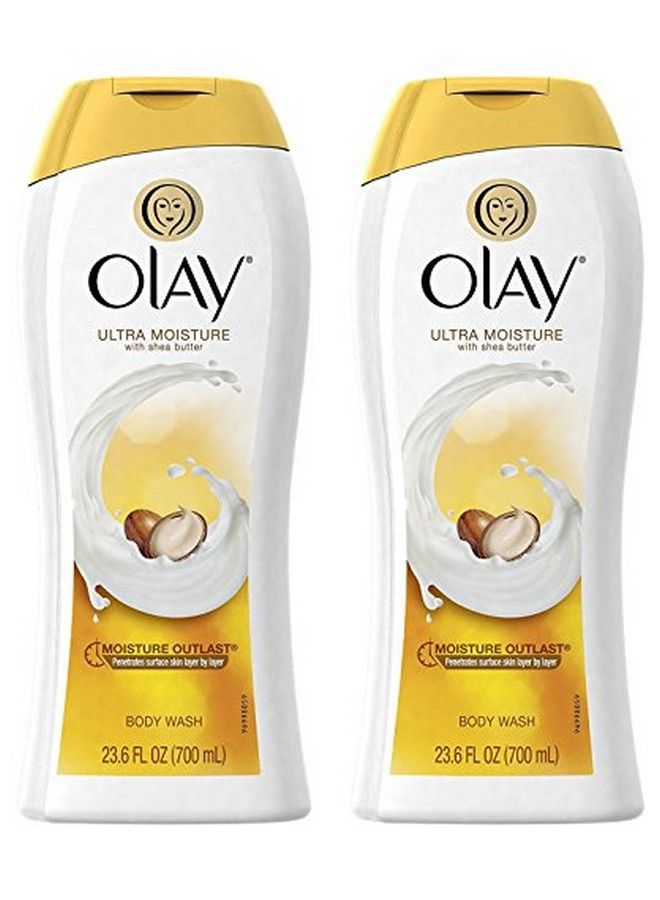 Olay Ultra Moisture Moisturizing Body Wash With Shea Butter 23.6 Oz 2 Pk - Image 1