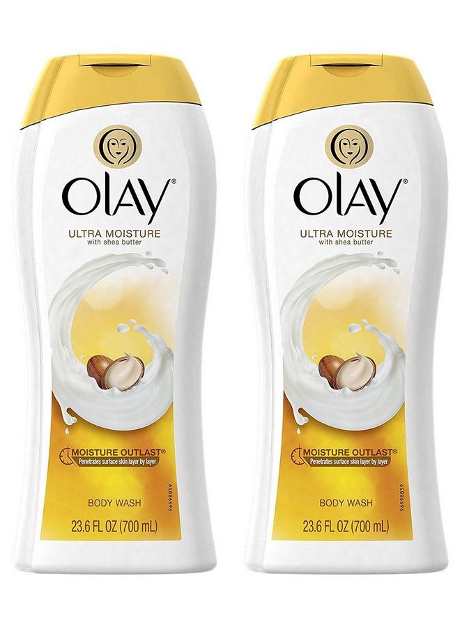Olay Ultra Moisture Moisturizing Body Wash With Shea Butter 23.6 Oz 2 Pk - Image 2