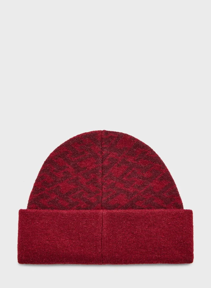 TOMMY HILFIGER Monogram All Over Beanie
