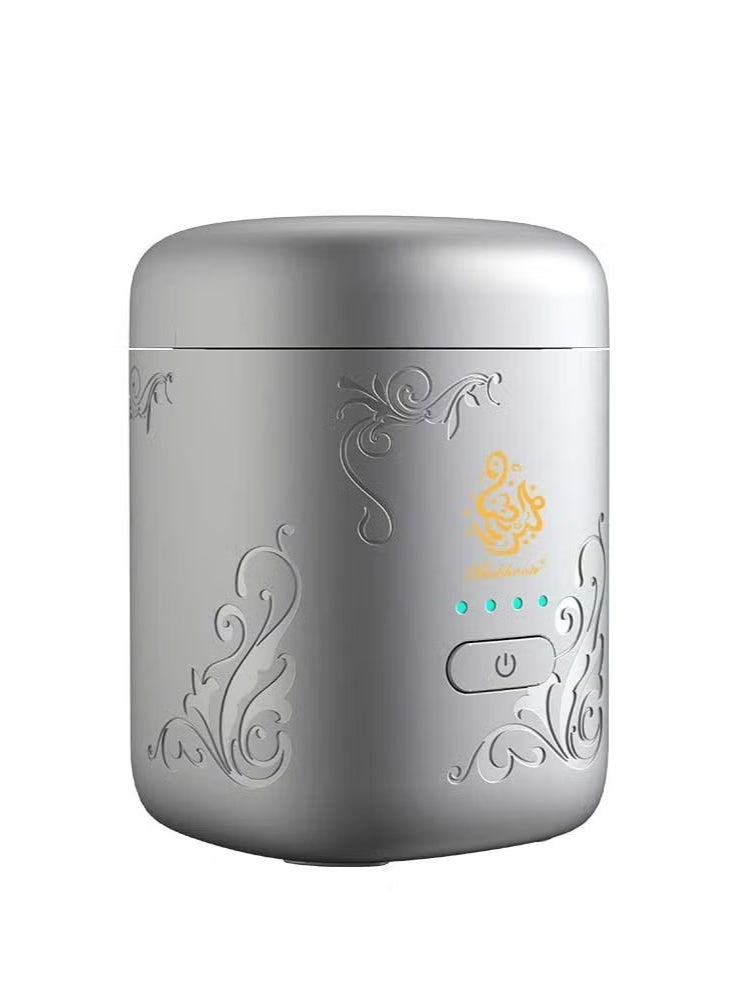 TIGER New Mini Electronic Arabic Incense Burner | Portable Oud & Bakhoor Mubkhara with Battery Indicator | USB Rechargeable Aromatherapy Diffuser for Home, Office, Car | Charcoal-Free Safe Incense & Fragrance - Image 1