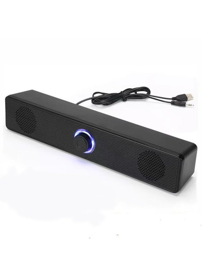 Neutral Computer Audio Desktop Home Small Speaker Double Speaker Large Volume Notebook Desktop Long Bluetooth Subwoofer - Image 1