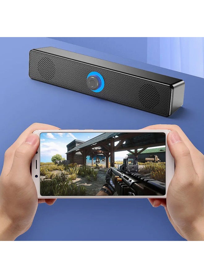 Neutral Computer Audio Desktop Home Small Speaker Double Speaker Large Volume Notebook Desktop Long Bluetooth Subwoofer - Image 3