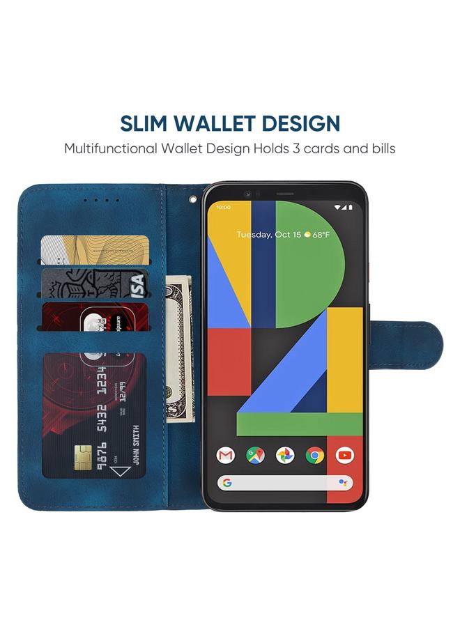 اس-توب جراب هاتف Google Pixel 4 XL مصنوع من الجلد بخطوط هندسية - Image 3