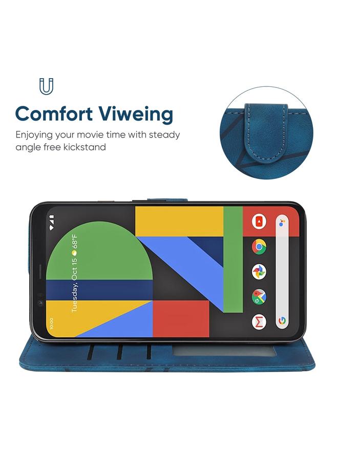 اس-توب جراب هاتف Google Pixel 4 XL مصنوع من الجلد بخطوط هندسية - Image 4