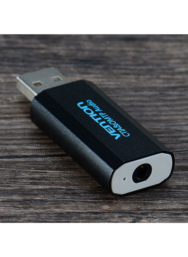 USB External Sound Card Black - Image 5