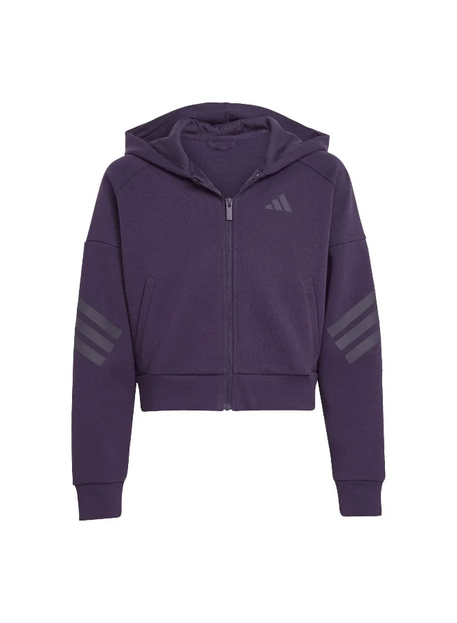 Adidas Adidas Jg Fi 3S Fz W Purple Not Sports Specific Track Tops For Women