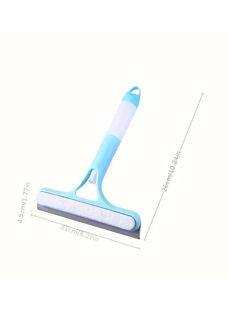 Loquat Multi-purpose Window Squeegees, Versatile 3-in-1 Glass Cleaning Tool with Spray Bottle - Double-Sided Scraper  Brush for Effortless Cleaning of Mirrors, Windows, Car Windshields, and More - Durable - Image 4