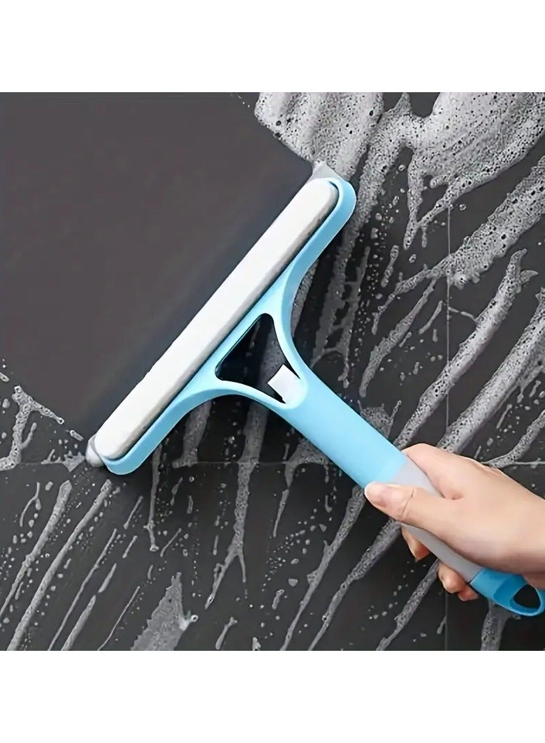 Loquat Multi-purpose Window Squeegees, Versatile 3-in-1 Glass Cleaning Tool with Spray Bottle - Double-Sided Scraper  Brush for Effortless Cleaning of Mirrors, Windows, Car Windshields, and More - Durable - Image 2