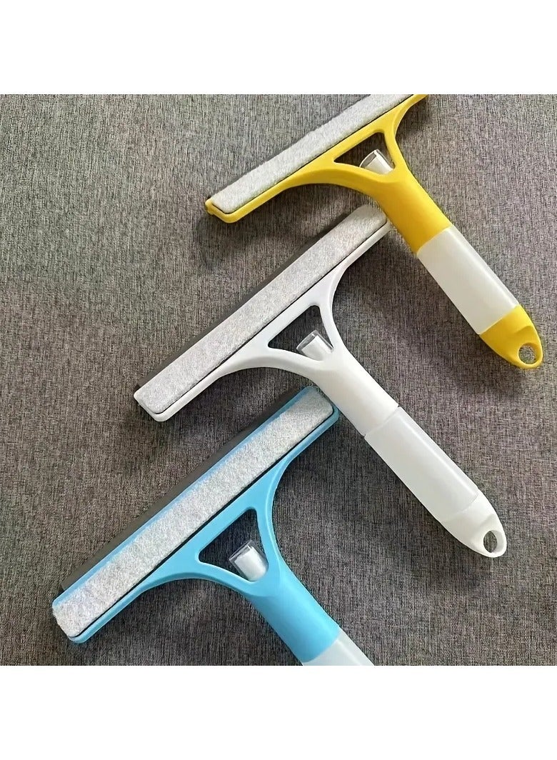 Loquat Multi-purpose Window Squeegees, Versatile 3-in-1 Glass Cleaning Tool with Spray Bottle - Double-Sided Scraper  Brush for Effortless Cleaning of Mirrors, Windows, Car Windshields, and More - Durable - Image 5