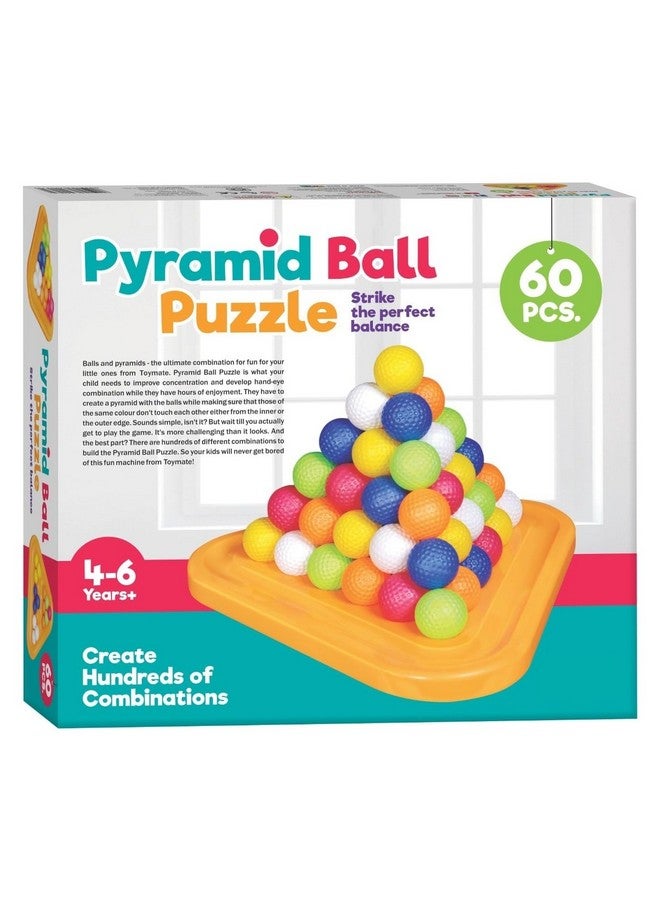 Goyal's Pyramid Ball Puzzle Game - Challenging 3D Maze Puzzle for Fun and Brain Training with 60 Colourful Balls for Kids 3 Years & Above - Image 2