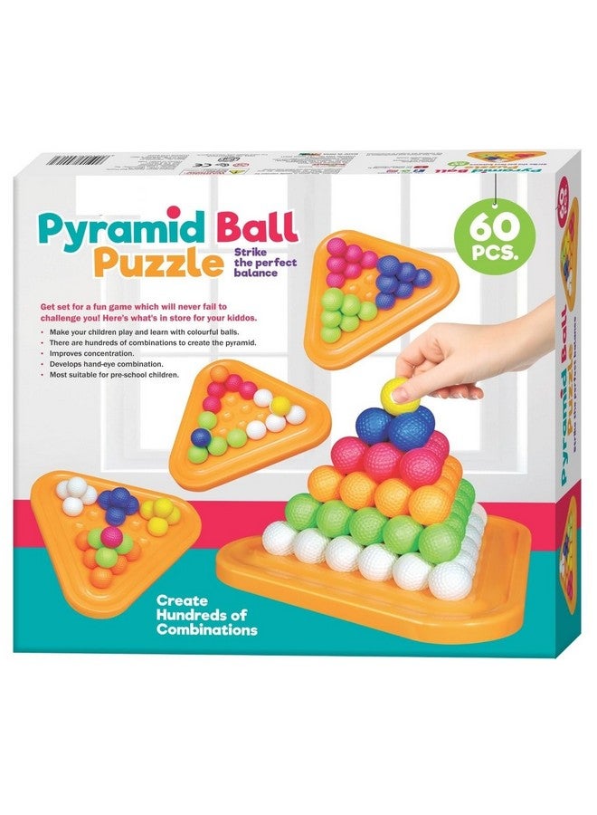 Goyal's Pyramid Ball Puzzle Game - Challenging 3D Maze Puzzle for Fun and Brain Training with 60 Colourful Balls for Kids 3 Years & Above - Image 5