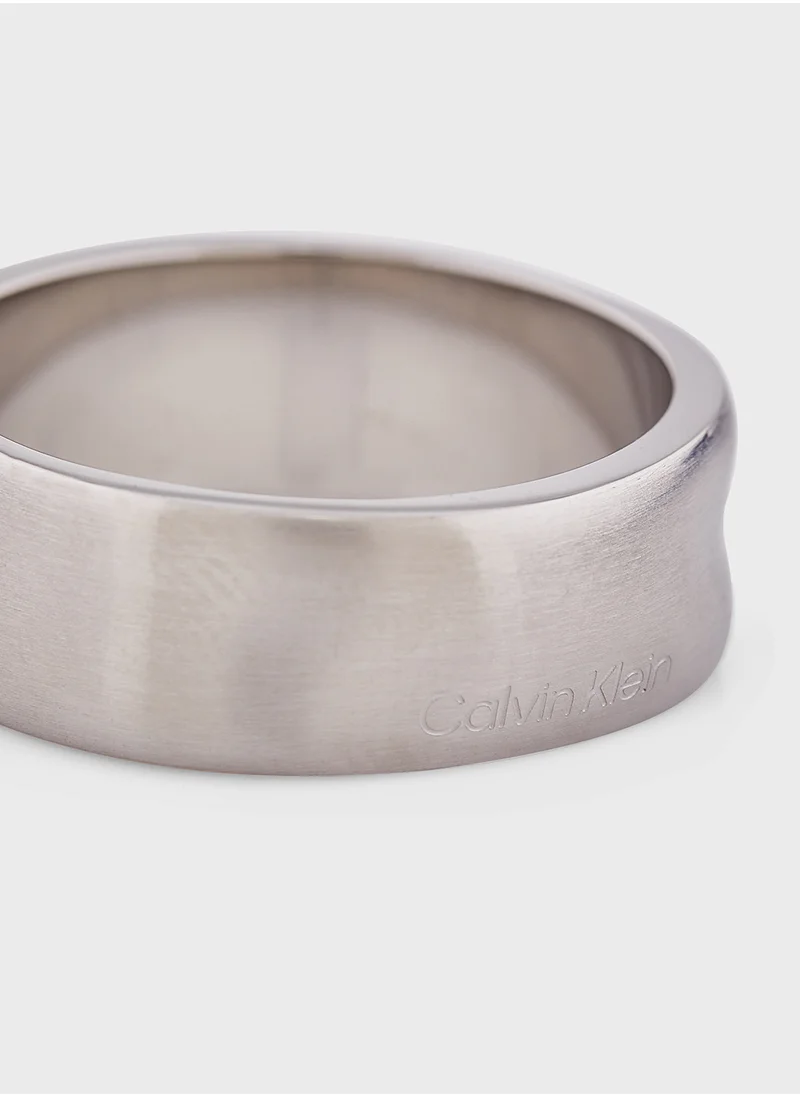 CALVIN KLEIN Ck Metallic Waves  Ring
