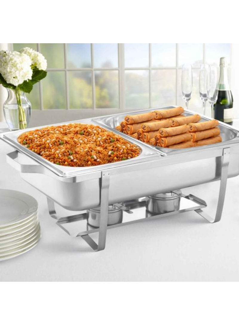 Loquat Steel Rectangle Chafing Dish Foldable Frame