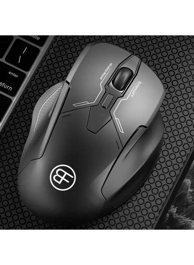 Wireless Ergonomic Mouse With Quiet Clicks Portable 6 Button Optical Black For Laptop Desktop PC Mac Home Office - Image 1