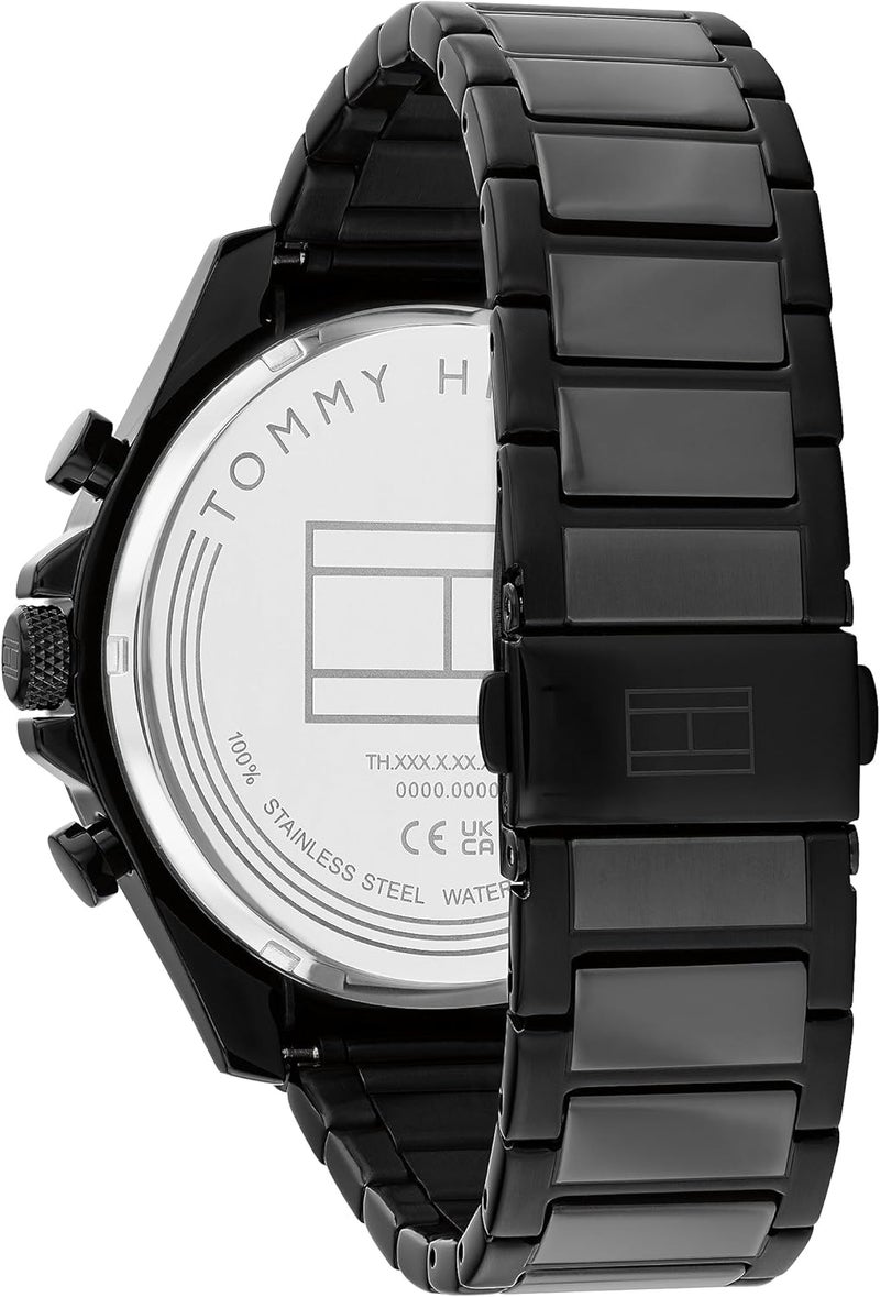 Tommy Hilfiger Clark Men's Black Dial Chronograph Watch - Image 3