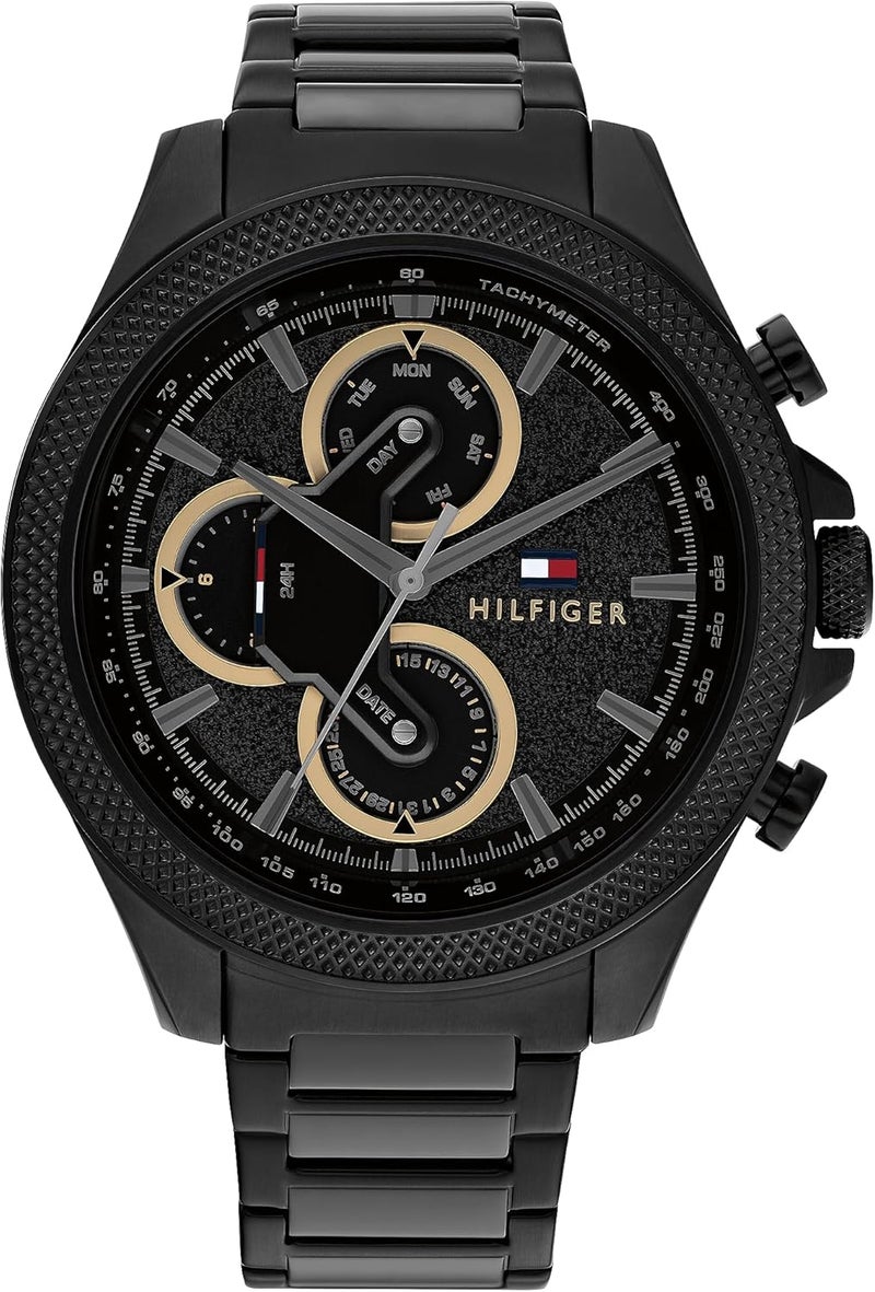 Tommy Hilfiger Clark Men's Black Dial Chronograph Watch - Image 1