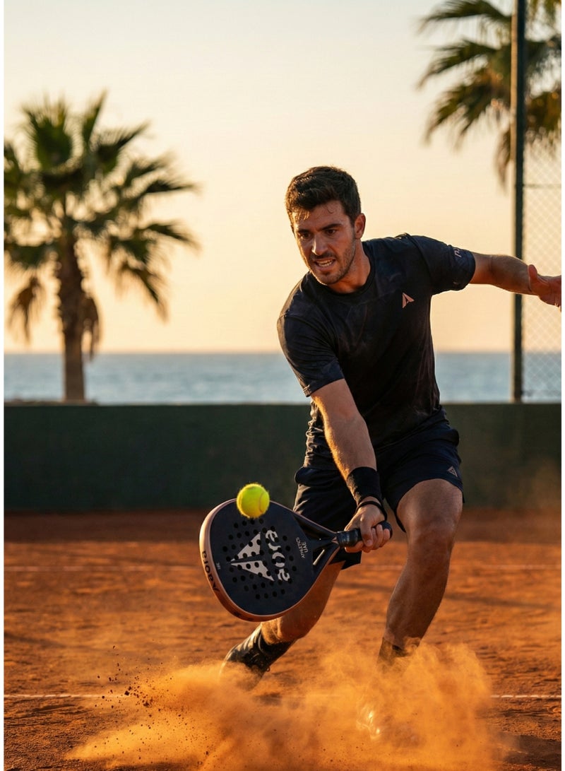 Aora Paddle Tennis Racket 18K Carbon Fiber Terra Cotta – Professional Lightweight Control & Power Padel Racket with Optimized Sweet Spot, Shock Absorbing Core & Ergonomic Non-Slip Grip for Men & Women - Image 4